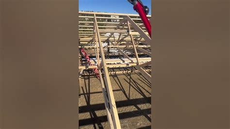 Roof Framing Installing Purlins Polebarn Framing Youtube