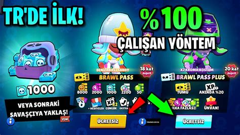 29 Sezon BRAWL PASS PLUS ÜCRETSİZ NASIL ALINIR Brawl Stars YouTube