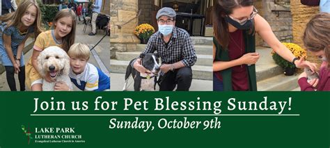 Pet Blessing Wp Lake Park Lutheran Church