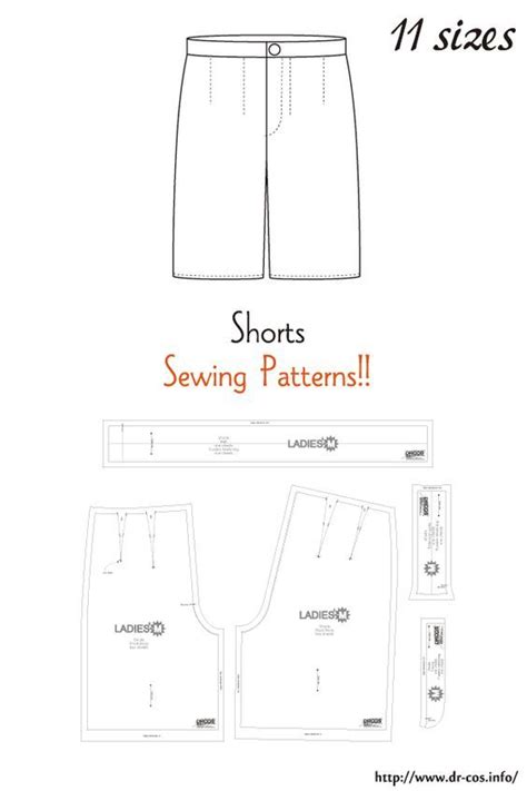 Molde De Short Feminino 9 Modelos Para Baixar E Imprimir Shorts Pattern Sewing Sewing