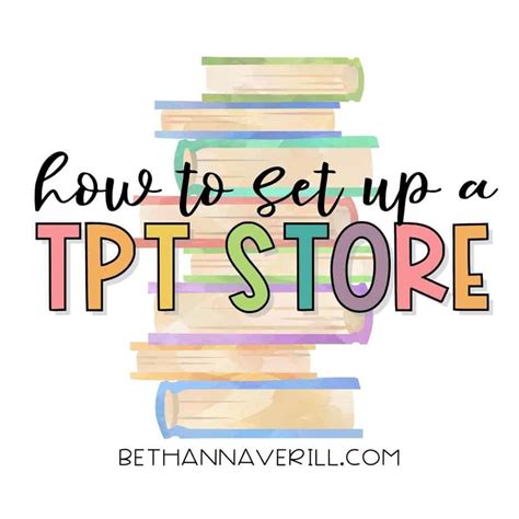 How To Set Up A Tpt Store