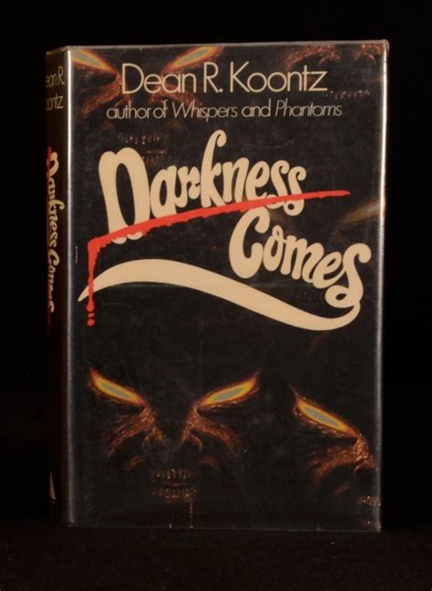 Darkness Comes By Dean R Koontz Near Fine Cloth 1984 First Edition