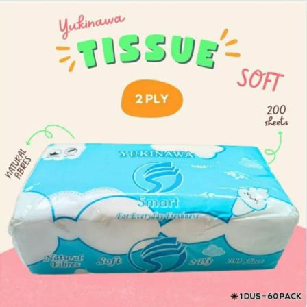 Jual TISSUE SOFTNESS FACIAL YUKINAWA 200 SHEET 2 PLY Shopee Indonesia