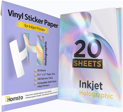 Papel Adhesivo Hologr Fico Papel Adhesivo De Vinilo Imprimible Para