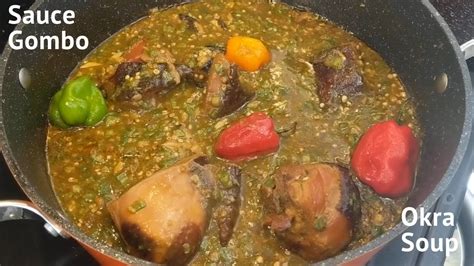 Sauce Gombo Authentique Du 237 Okra Soup 16 YouTube