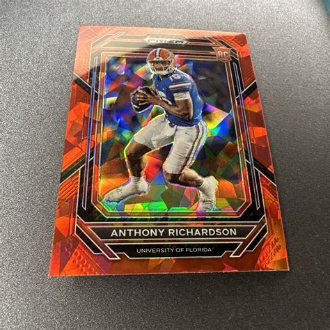 Anthony Richardson Rc Red Cracked Ice 104 Colts 2023 Prizm Draft Picks