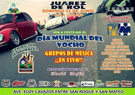 Fiesta dia Mundial del Vocho 22 Junio 2014 Juárez De Rol Nuevo Leon