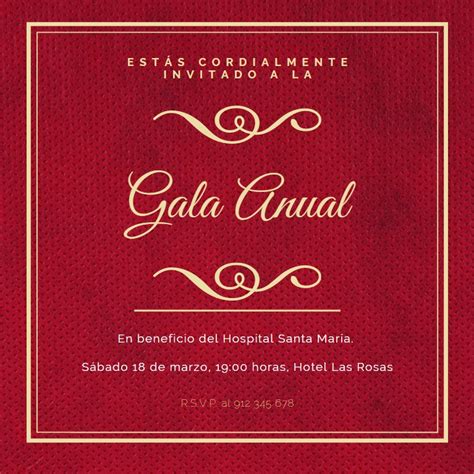 Invitaciones Elegantes Powerpoint Canva Ejemplos Y Plantillas