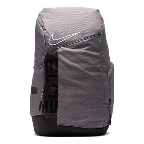 Nike Elite Pro Basketball Schoolbag Backpack Gray Grey Black Ba6164