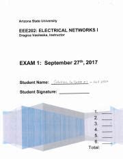 Solution For Exam Pdf Arizona State University Eee Electrical