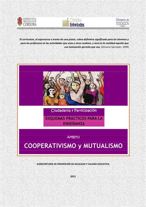 PDF ÁMBITO COOPERATIVISMO y MUTUALISMO El punto de partida es la