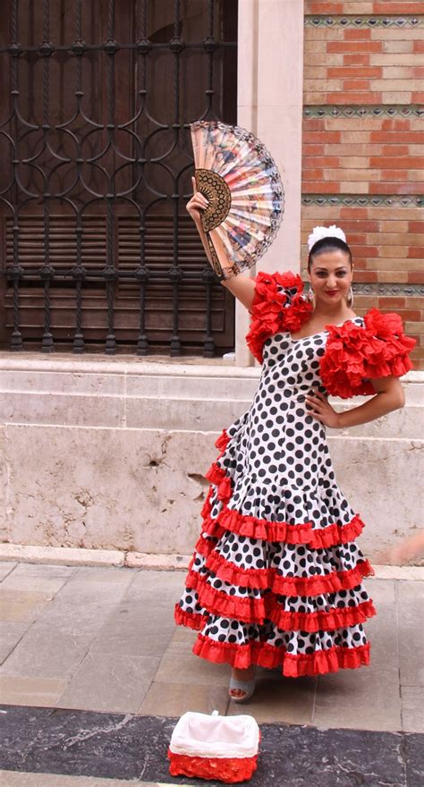 Traditional Flamenco Dancer Costume