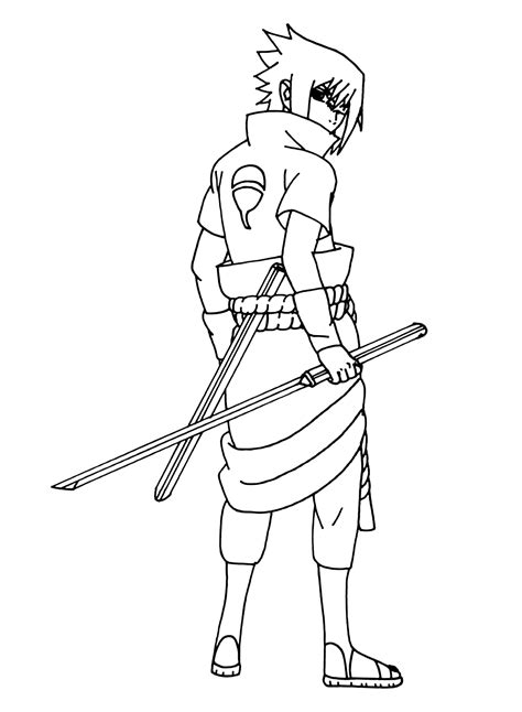 Sasuke Coloring Sheets Free Printable Coloring Pages