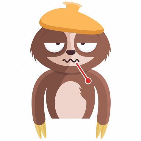 Emoji Emoticon Sick Sloth Smiley Sticker Icon Download On Iconfinder