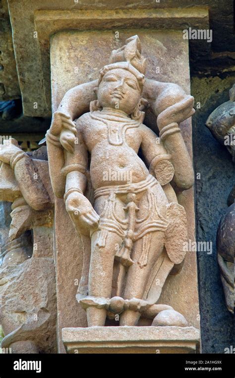 Carving of Hindu god Kubera Stock Photo - Alamy