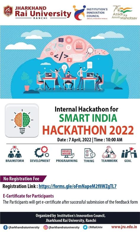 Internal Hackathon For Smart Inda 2022 7th April 2022 Jharkhand Rai