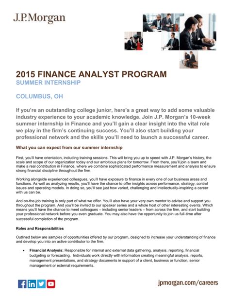 finance analyst program
