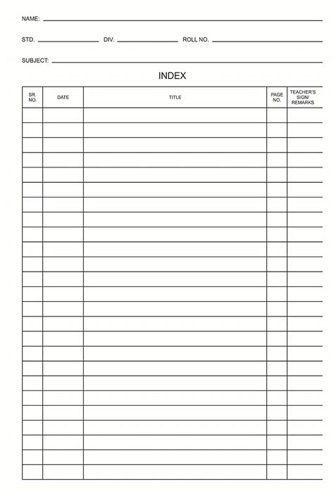 Blank Index Page For Project