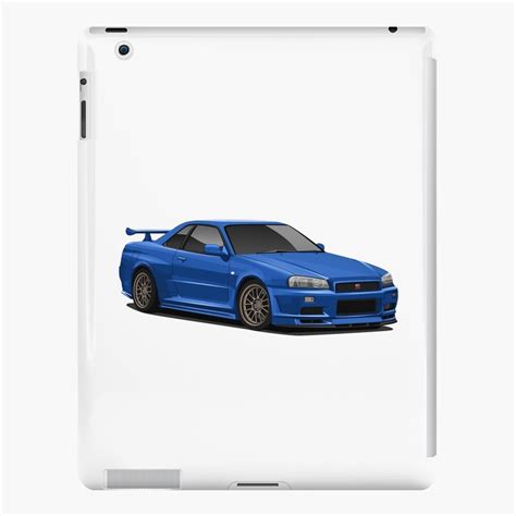 Skyline R34 GT R IPad Case Skin For Sale By PetrolPin Redbubble