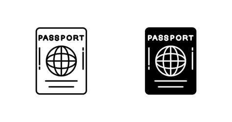 Passport Vector Icon 24412710 Vector Art At Vecteezy