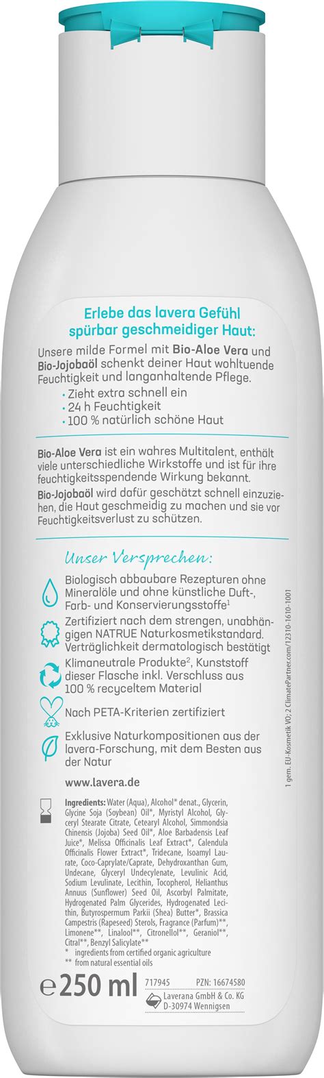 Basis Sensitiv Bodylotion Express Lavera Naturkosmetik