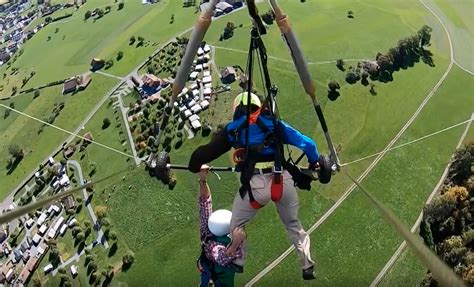 Hang Glider Not Strapped in Clings on for Dear Life in Video | TIME