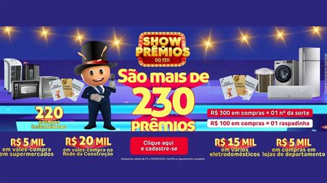 Promoção Show De Prêmios Do Ted Rede Da Construção Participe E