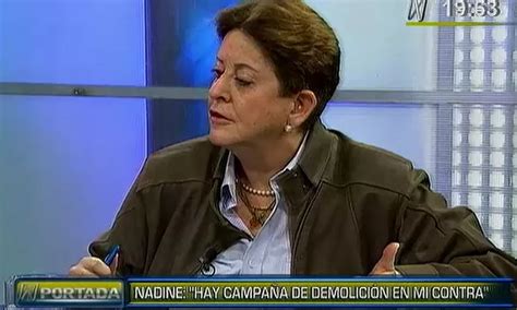 Lourdes Alcorta No hay campaña de demolición contra Nadine Heredia