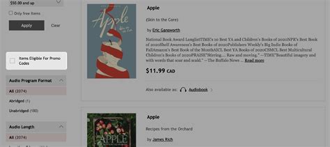 Find Ebooks Or Audiobooks That Can Be Purchased Using A Promo Code