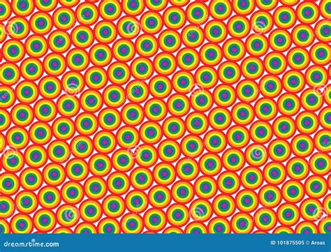 Modelo De La Bandera Del Orgullo Gay Ilustración del Vector Ilustración de color indicador