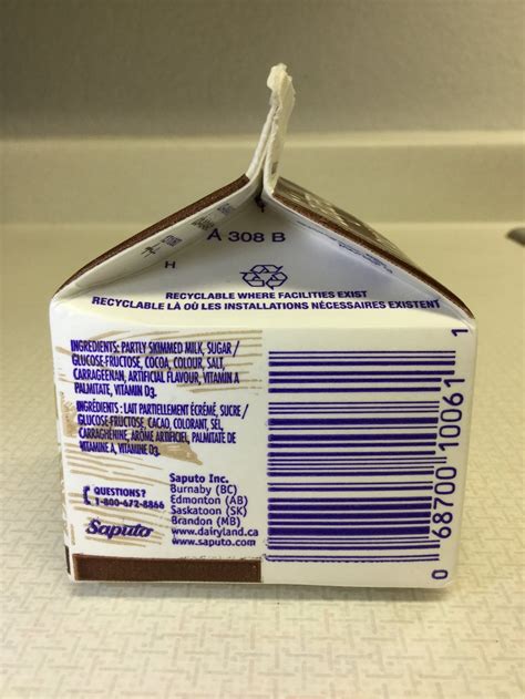 Dairyland Chocolate Partly Skimmed Milk —