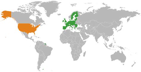 Download HD Map Of Us And Europe United States European Union Relations ...