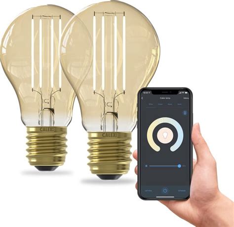 Calex Slimme Lamp Set Van 2 Stuks Wifi Led Filament Verlichting