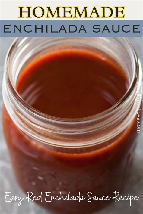 {easy Homemade} Red Enchilada Sauce Recipe Bake It With Love