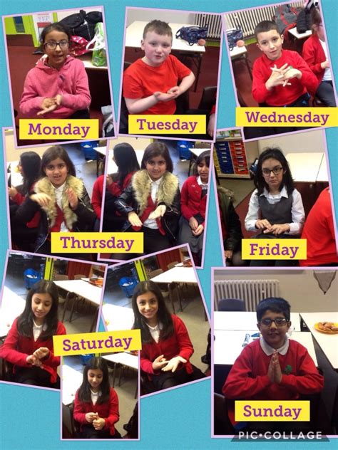 Days Of The Week Sign Language Blog