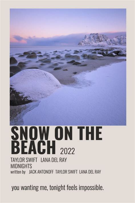 Snow On The Beach Polaroid Poster Taylor Swift Posters Taylor Swift Songs Taylor Swift Album