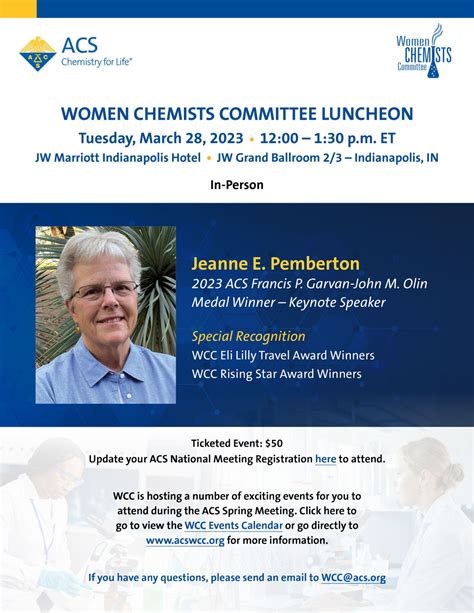 Wcc Luncheon Ticketed Event Acs Women Chemists Committee