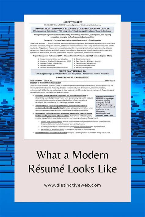 Cio Resume Example Resume Examples Resume Professional Resume Samples