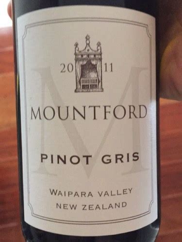 Mountford Estate Pinot Gris Vivino Us