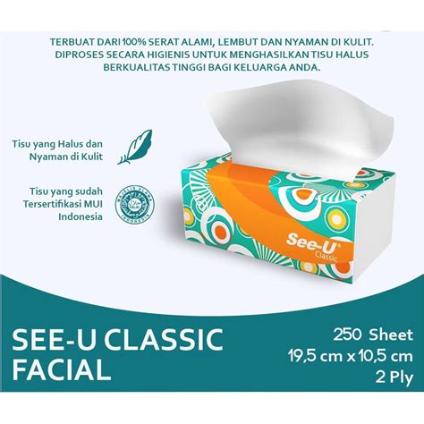 Jual Tisu Wajah Facial Tissue 250sheet 2ply Tisu Today Tisu See U