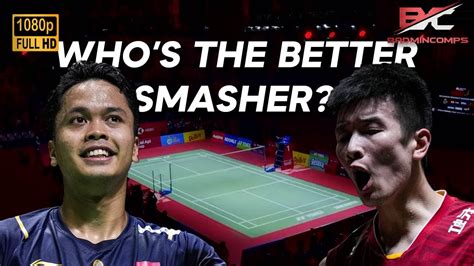 Adu Smash Antara Anthony Ginting Dan Tunggal Putra China Indonesia