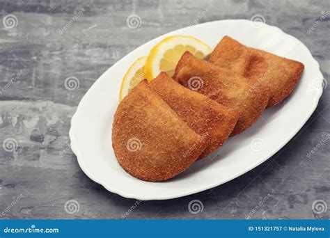 Portuguese Meat Appetizer Rissois De Carne Royalty Free Stock Image