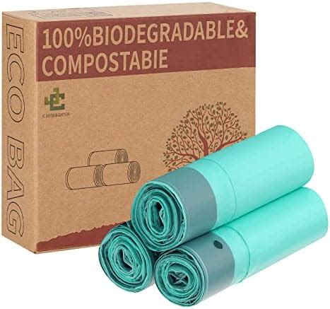 JC BIODEGRADATION Lot De 30 Sacs Poubelle Compostables Avec Cordon De