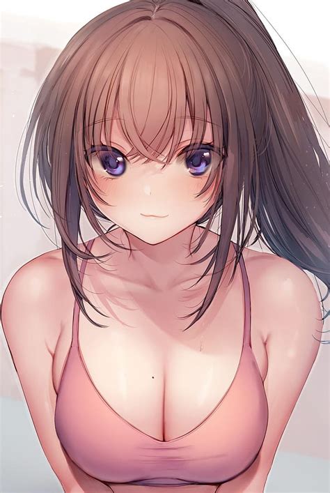 Hd Wallpaper Anime Girls Original Characters Cleavage Boobs