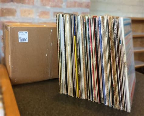 Bulk Vinyl Records 60 Count Box Of Random Bulk Vinyl Misc Dusty