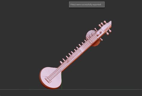 Sitar 3D Model 3D Printable CGTrader