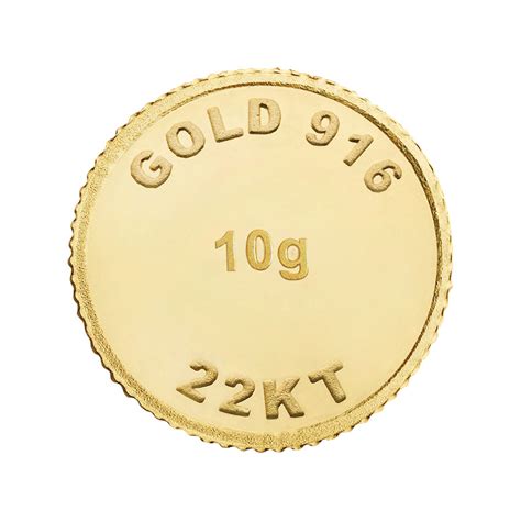 Home › 10 Gram Gold Coin 22kt 916 Purity