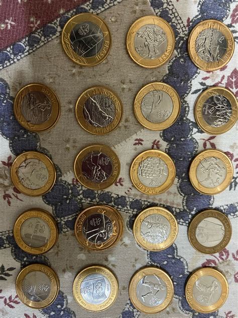 Cole O Completa Moedas Das Olimp Adas Rio Produto Vintage E