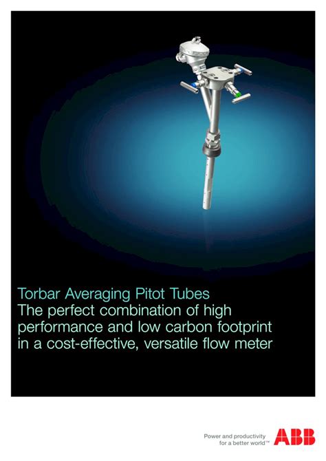 Pdf Torbar Averaging Pitot Tubes The Perfect Combination Of · Torbar Averaging Pitot Tubes