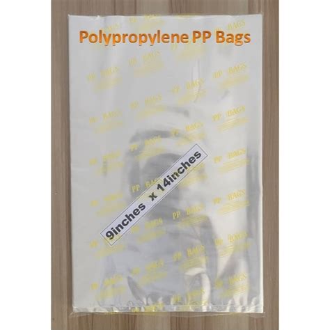 Polypropylene Pp Plastic Bags Clear Food Grade Thickness Approx